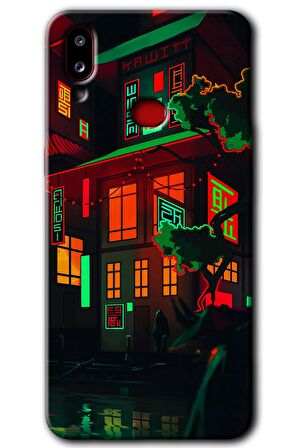 Galaxy A10s Kılıf HD Desen Baskılı Arka Kapak - China Street 