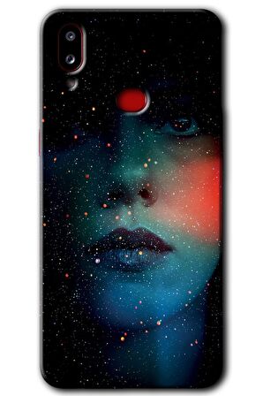 Galaxy A10s Kılıf HD Desen Baskılı Arka Kapak - Karanlık Kadın 