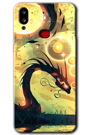 Galaxy A10s Kılıf HD Desen Baskılı Arka Kapak - Digital Dragon 