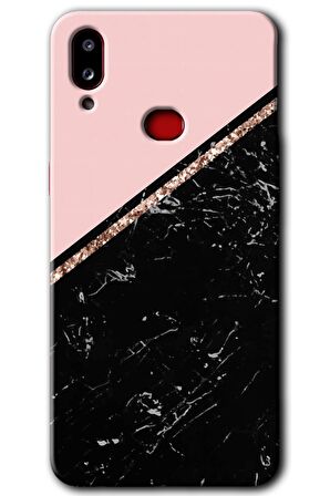 Galaxy A10s Kılıf HD Desen Baskılı Arka Kapak - Yarım Mermer 
