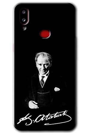 Galaxy A10s Kılıf HD Desen Baskılı Arka Kapak - Atatürk İmza 