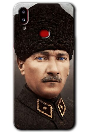 Galaxy A10s Kılıf HD Desen Baskılı Arka Kapak - Başkomutan Atatürk 