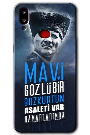 Galaxy A10s Kılıf HD Desen Baskılı Arka Kapak - Bozkurt Atatürk 