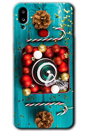 Galaxy A10s Kılıf HD Desen Baskılı Arka Kapak - Christmas 