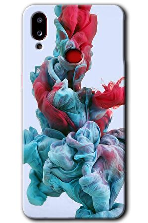 Galaxy A10s Kılıf HD Desen Baskılı Arka Kapak - Renkli Karışım 