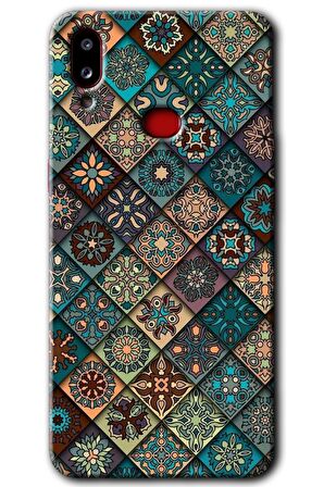 Galaxy A10s Kılıf HD Desen Baskılı Arka Kapak - Mandala Desen 