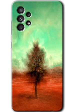 Galaxy A13 Kılıf HD Desen Baskılı Arka Kapak - Outlines Paint 