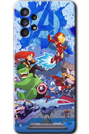 Galaxy A13 Kılıf HD Desen Baskılı Arka Kapak - Avengers Cartoon 