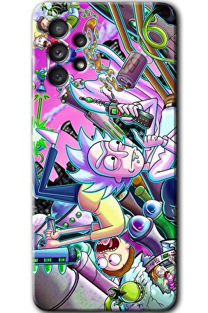 Galaxy A13 Kılıf HD Desen Baskılı Arka Kapak - Graffiti Çizgi Film 
