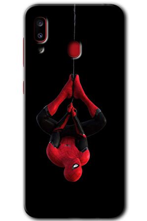 Galaxy A20 Kılıf HD Desen Baskılı Arka Kapak - Örümcek Adam 