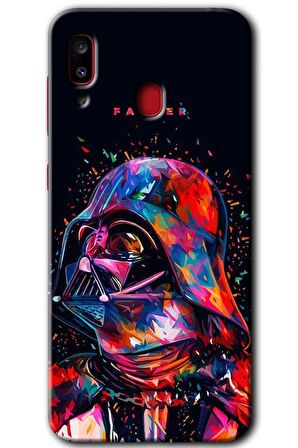 Galaxy A20 Kılıf HD Desen Baskılı Arka Kapak - Father Vader 
