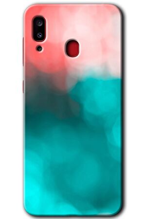 Galaxy A20 Kılıf HD Desen Baskılı Arka Kapak - Flu Işık 