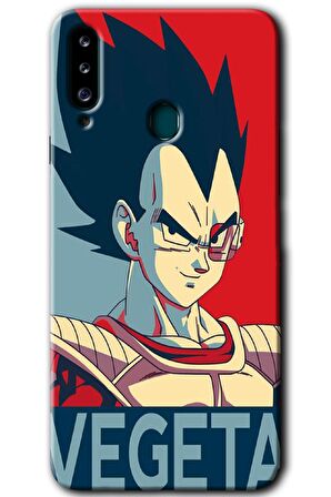 Galaxy A20s Kılıf HD Desen Baskılı Arka Kapak - Vegeta 
