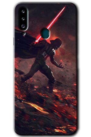 Galaxy A20s Kılıf HD Desen Baskılı Arka Kapak - Darh Vader Wars 