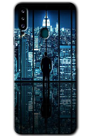 Galaxy A20s Kılıf HD Desen Baskılı Arka Kapak - Şehir Manzarası 