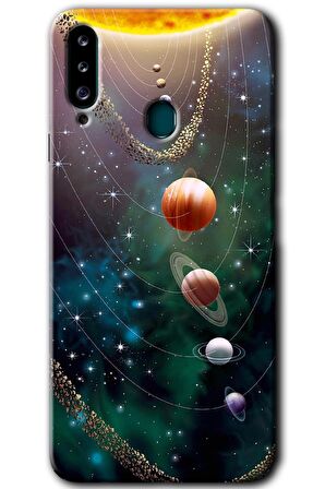 Galaxy A20s Kılıf HD Desen Baskılı Arka Kapak - Cosmos 