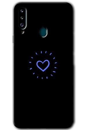 Galaxy A20s Kılıf HD Desen Baskılı Arka Kapak - Heart Strokes 