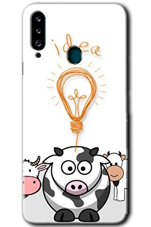 Galaxy A20s Kılıf HD Desen Baskılı Arka Kapak - İdea Lamp 