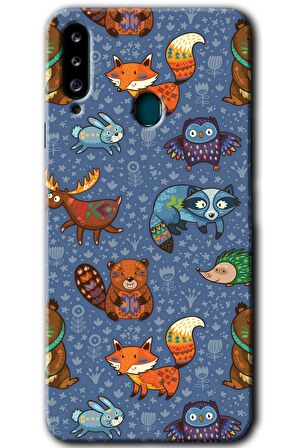 Galaxy A20s Kılıf HD Desen Baskılı Arka Kapak - Animals Funny 