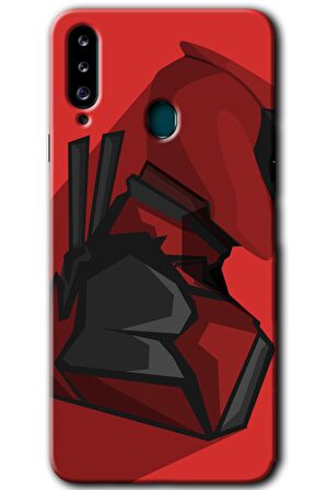 Galaxy A20s Kılıf HD Desen Baskılı Arka Kapak - DeadPool 