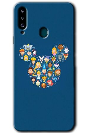 Galaxy A20s Kılıf HD Desen Baskılı Arka Kapak - Mickey 