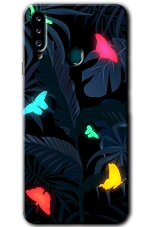 Galaxy A20s Kılıf HD Desen Baskılı Arka Kapak - Lighter Butterfly 
