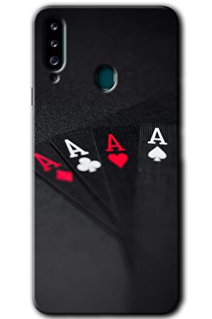 Galaxy A20s Kılıf HD Desen Baskılı Arka Kapak - Full As 