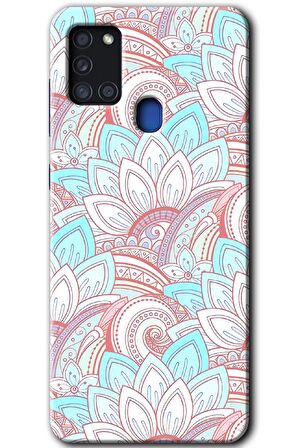 Galaxy A21s Kılıf HD Desen Baskılı Arka Kapak - Çin Mandala 1 