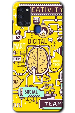 Galaxy A21s Kılıf HD Desen Baskılı Arka Kapak - Smart 2 
