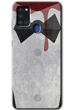 Galaxy A21s Kılıf HD Desen Baskılı Arka Kapak - Gentleman Blood 