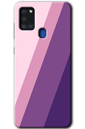 Galaxy A21s Kılıf HD Desen Baskılı Arka Kapak - Oblique 