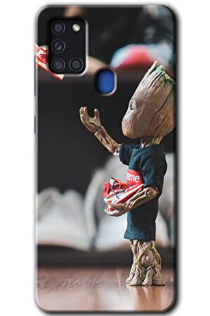 Galaxy A21s Kılıf HD Desen Baskılı Arka Kapak - I am Groot 