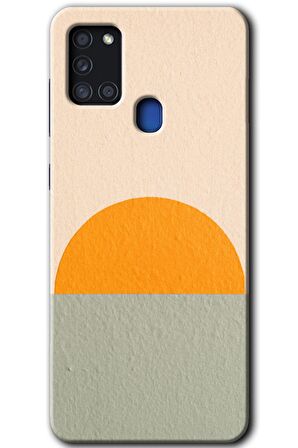Galaxy A21s Kılıf HD Desen Baskılı Arka Kapak - Color Wall 