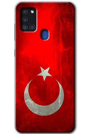 Galaxy A21s Kılıf HD Desen Baskılı Arka Kapak - Albayrak 