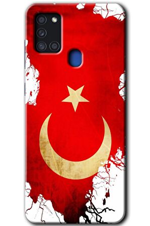 Galaxy A21s Kılıf HD Desen Baskılı Arka Kapak - Türkiyem 