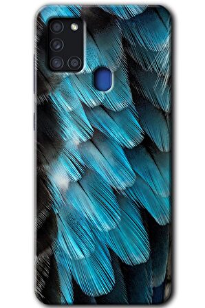 Galaxy A21s Kılıf HD Desen Baskılı Arka Kapak - 9D Tüyler 