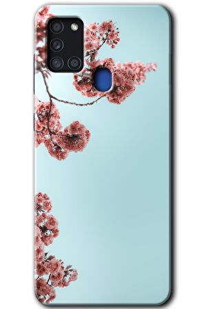 Galaxy A21s Kılıf HD Desen Baskılı Arka Kapak - Japon Çiçeği 