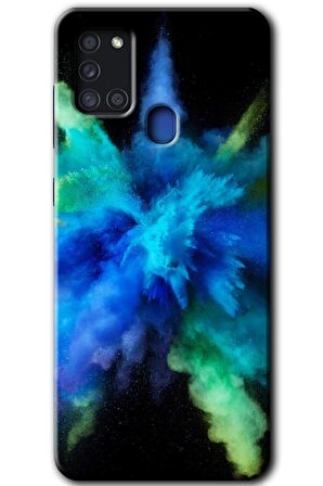 Galaxy A21s Kılıf HD Desen Baskılı Arka Kapak - Karışım 1 