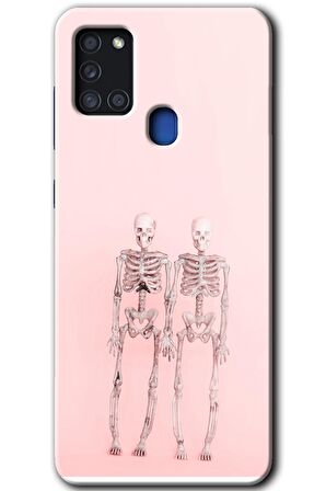 Galaxy A21s Kılıf HD Desen Baskılı Arka Kapak - Yaşayan Çift 