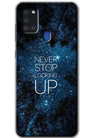 Galaxy A21s Kılıf HD Desen Baskılı Arka Kapak - Stars Wallpaper 