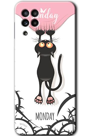 Galaxy A22 Kılıf HD Desen Baskılı Arka Kapak - Dark Sunday 