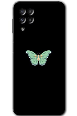 Galaxy A22 Kılıf HD Desen Baskılı Arka Kapak - Butterfly Tree 