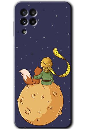 Galaxy A22 Kılıf HD Desen Baskılı Arka Kapak - Küçük Prens 
