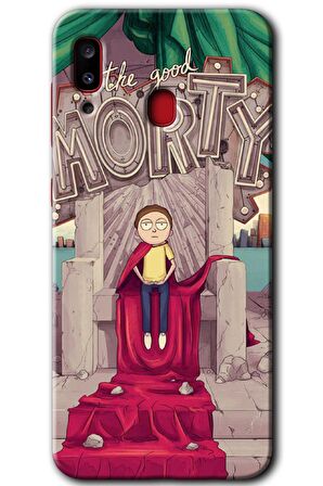 Galaxy A30 Kılıf HD Desen Baskılı Arka Kapak - Morty 