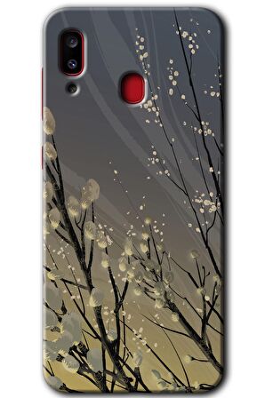 Galaxy A30 Kılıf HD Desen Baskılı Arka Kapak - Branches Flowers 