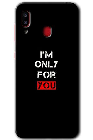 Galaxy A30 Kılıf HD Desen Baskılı Arka Kapak - For You 