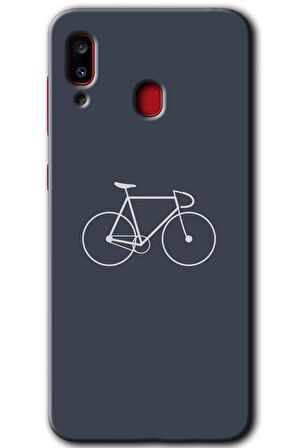 Galaxy A30 Kılıf HD Desen Baskılı Arka Kapak - Bike 