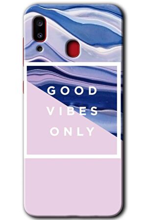 Galaxy A30 Kılıf HD Desen Baskılı Arka Kapak - Good Vibes 