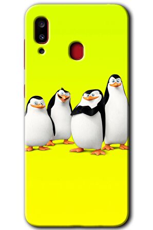Galaxy A30 Kılıf HD Desen Baskılı Arka Kapak - Penguenler 