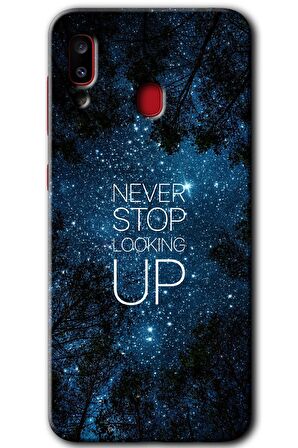 Galaxy A30 Kılıf HD Desen Baskılı Arka Kapak - Stars Wallpaper 